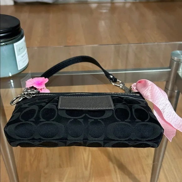 Coach Poppy Vintage Black Mini Shoulder Bag - Picture 6 of 11